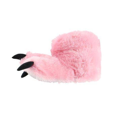 Pink Bear Furry Slippers Lazy Ones Schroon Lake Department Store